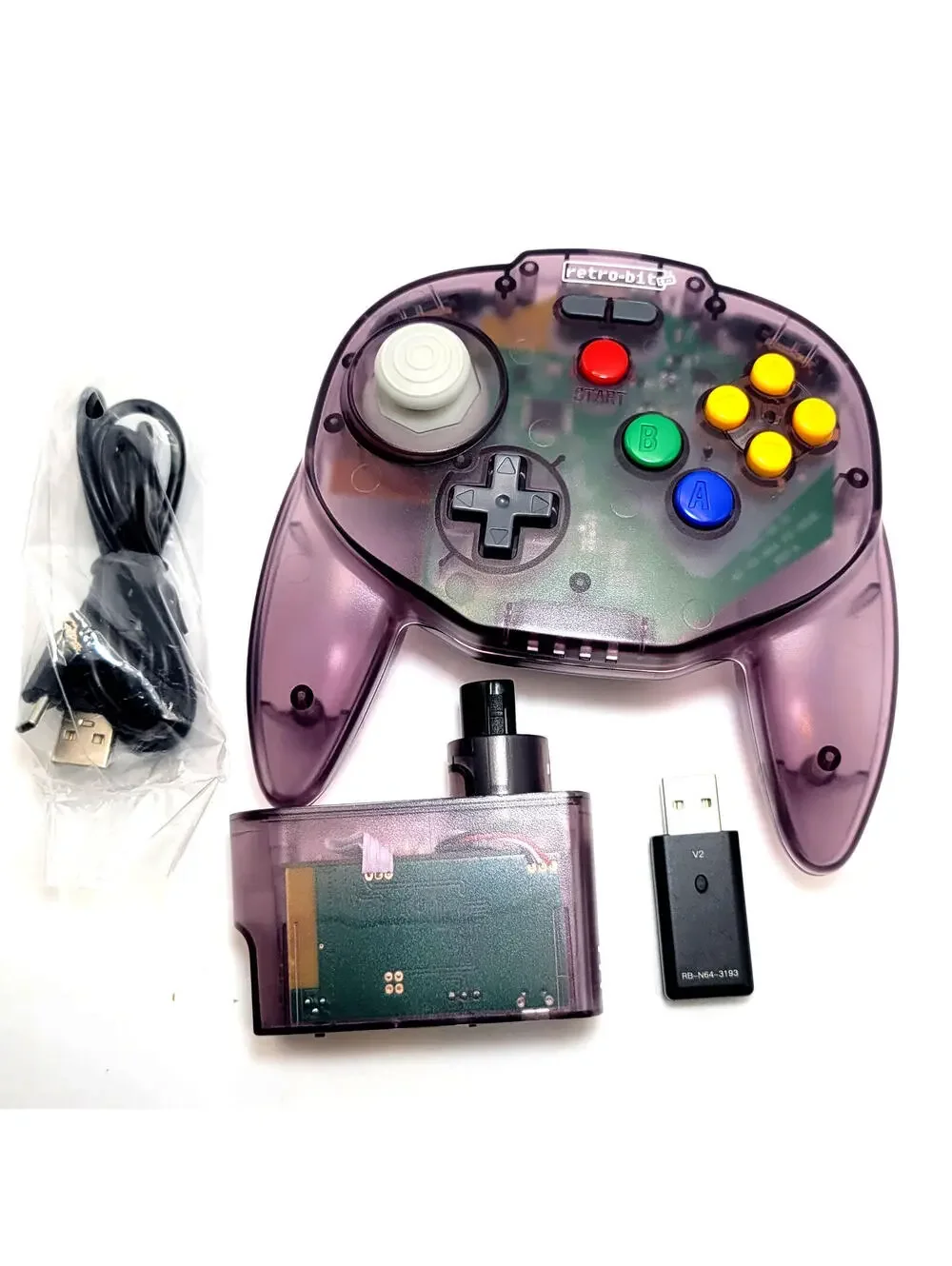 Tribute64 2.4GHz Wireless Controller - N64, Switch, & USB - Atomic Purple - NEW!
